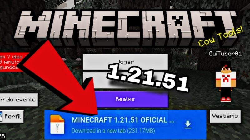 Cara Download Minecraft 1.21.51 Youtube