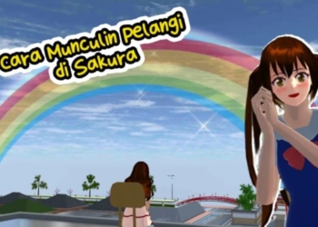 Cara munculkan pelangi sakura school simulator gadget viva