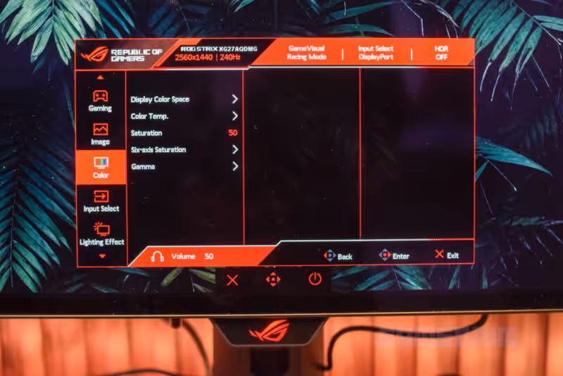 Review Monitor ROG XG27AQDMG: Perpaduan Refresh Rate Tinggi dan Warna Layar yang Fresh 19 Asus Rog Xg27aqdmg Gamedaim Review 03