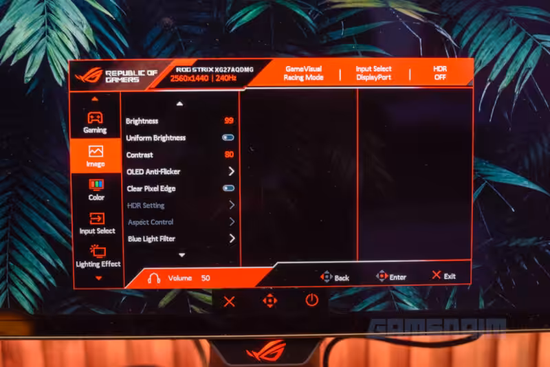 Review Monitor ROG XG27AQDMG: Perpaduan Refresh Rate Tinggi dan Warna Layar yang Fresh 18 Asus Rog Xg27aqdmg Gamedaim Review 04