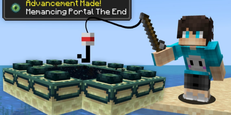 Cara memancing ikan di minecraft dengan mudah youtube