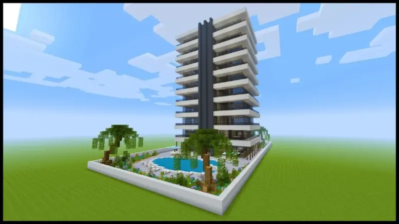 Cara membangun hotel impian di minecraft