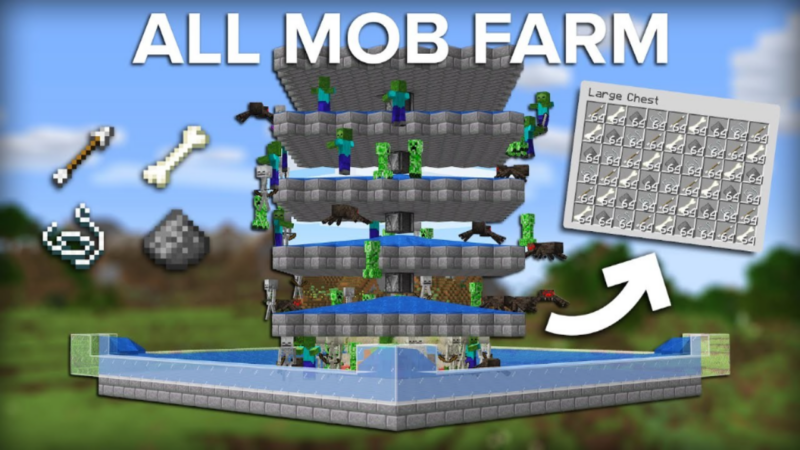 Cara membuat mob farm di minecraft dengan mudah