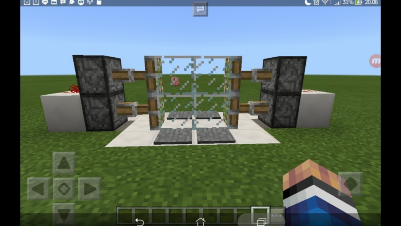 Cara membuat pintu otomatis di minecraft