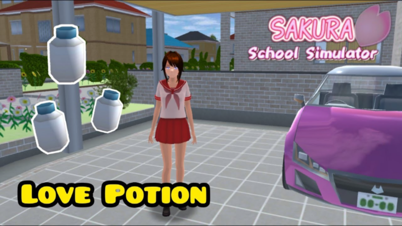 Cara mendapatkan love potion di sakura school simulator