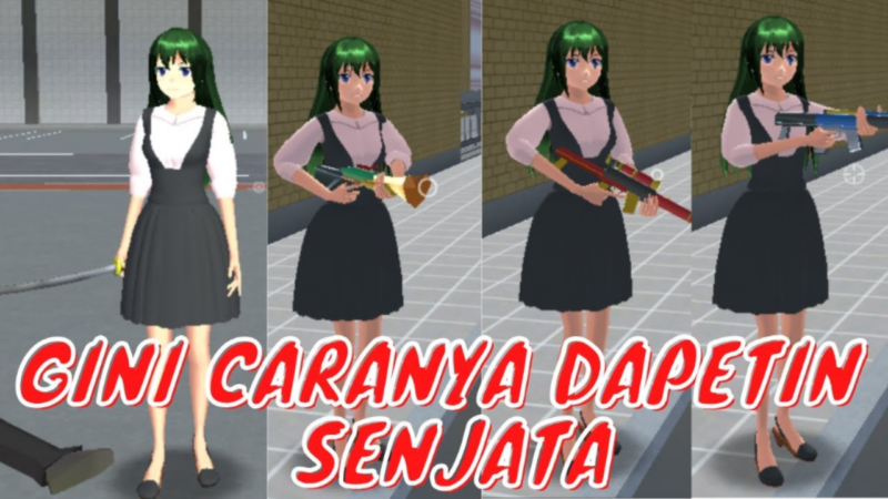 Cara mendapatkan senjata di sakura school simulator