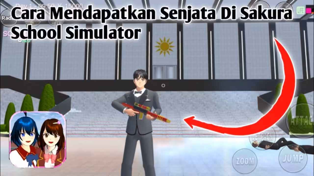 Cara Mendapatkan Senjata di Sakura School Simulator