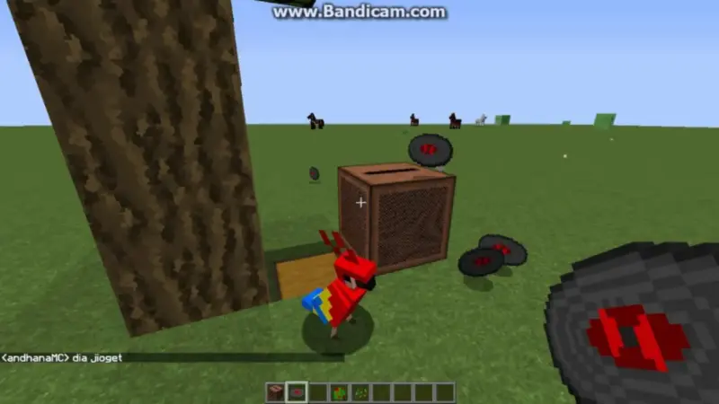 Cara menjinakkan burung kakaktua di minecraft