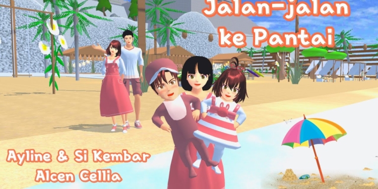 Id sakura school simulator pantai