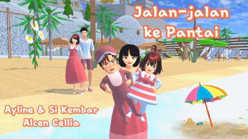 Id sakura school simulator pantai