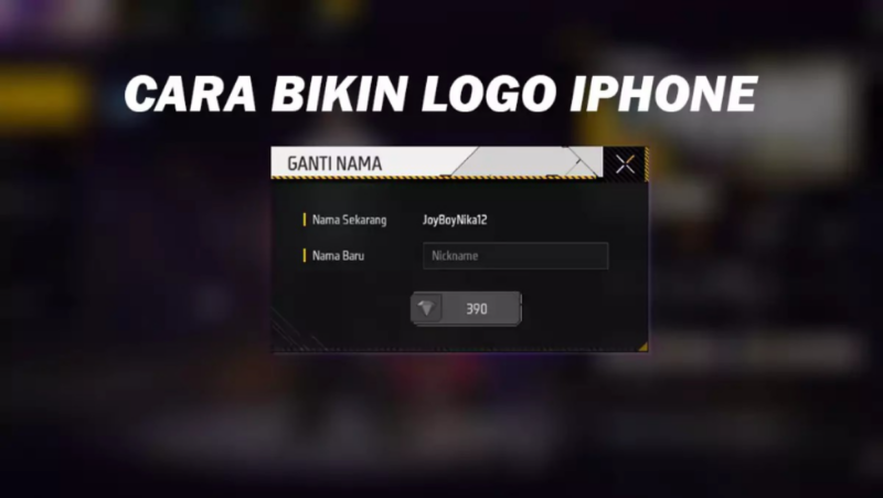 Ini logo iphone ff terbaru untuk nama akun, tinggal salin!