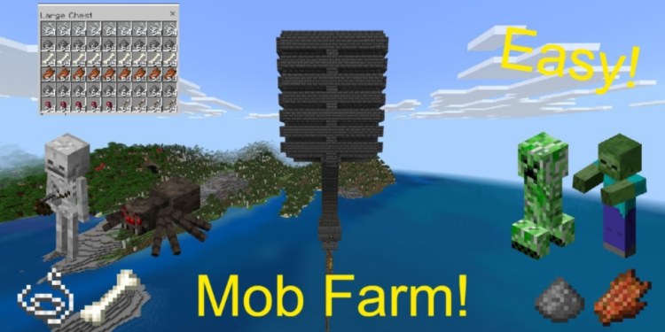 Membuat mob farm di minecraft dengan mudah