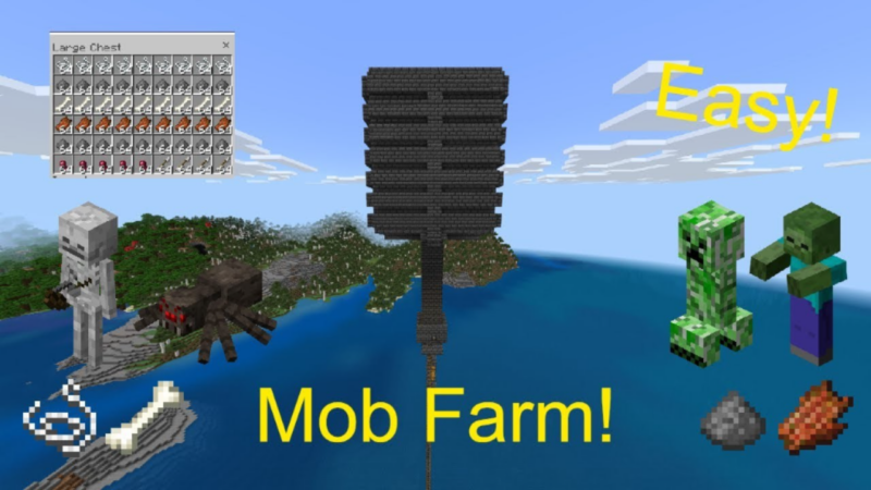 Membuat Mob Farm Di Minecraft Dengan Mudah