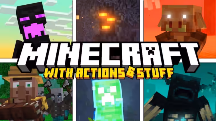 Pasang Minecraft Actions And Stuff Untuk Pemula