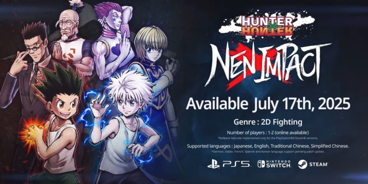 Tanggal rilis hunter x hunter nen x impact diumumkan