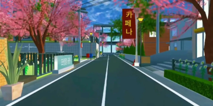 Id jalan raya keren di sakura school simulator