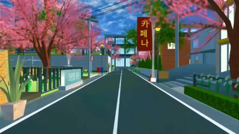 Id Jalan Raya Keren di Sakura School Simulator