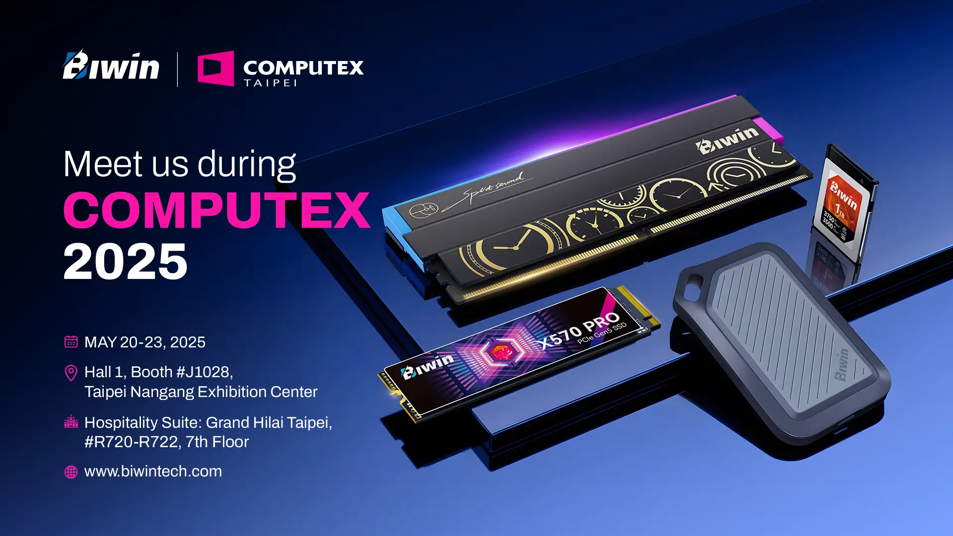 Biwin siap pamerkan solusi penyimpanan terdepan di computex 2025 3 01 biwin computex 2025