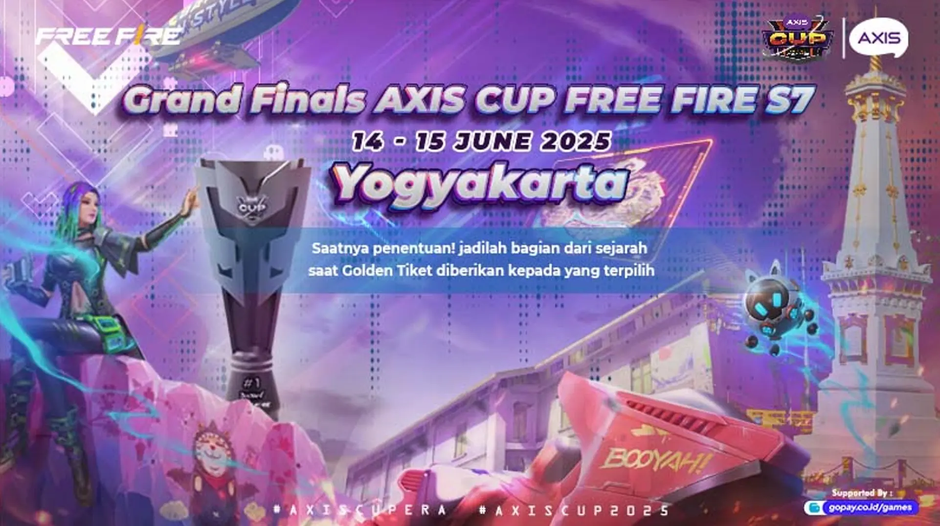 AXIS CUP Free Fire S7: Rebut Rp100 Juta & Tiket Emas Menuju FFNS 2025 Fall! 4 AXIS CUP Free Fire S7: Rebut Rp100 Juta & Tiket Emas Menuju FFNS 2025 Fall!