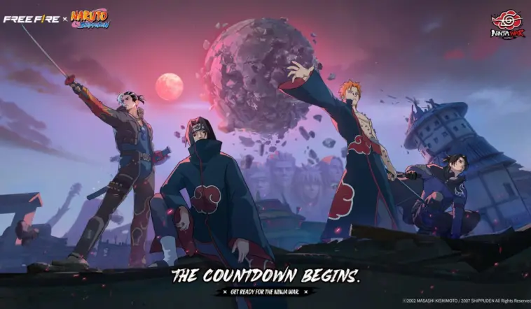 Kolaborasi Free Fire x Naruto Shippuden Chapter 2 Mulai 30 Juli