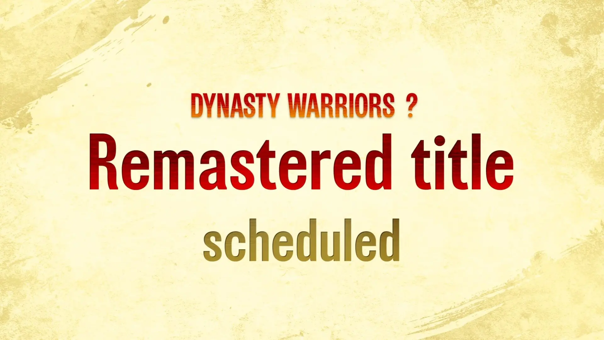 Koei tecmo umumkan remaster dari game dynasty warriors