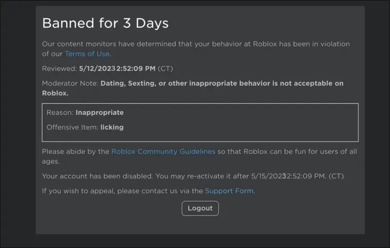 Cara mengatasi akun roblox diblokir