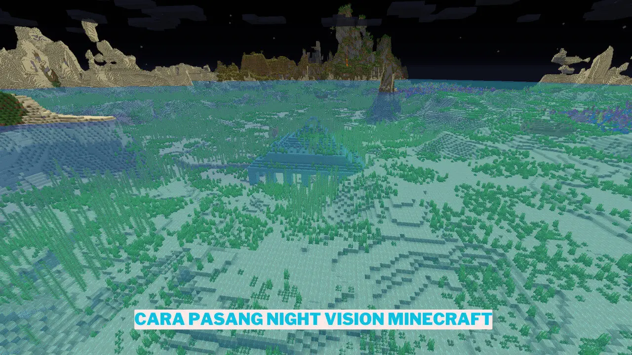 Cara pasang night vision di minecraft (1)