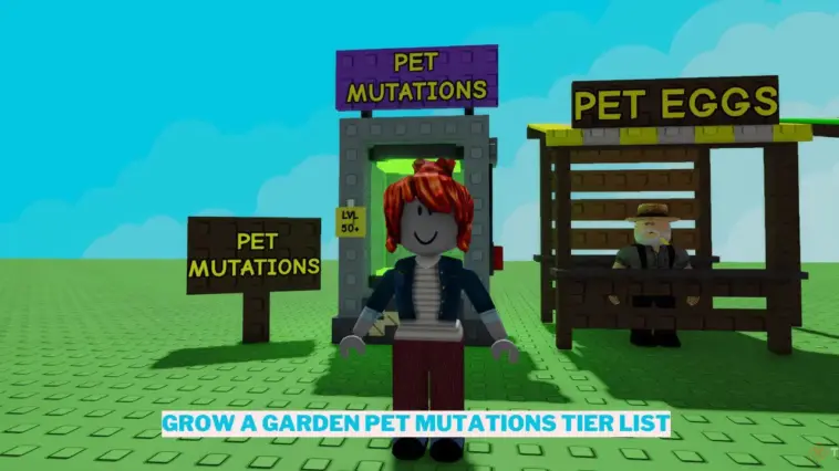 Tier List Pet Mutation Grow A Garden Roblox
