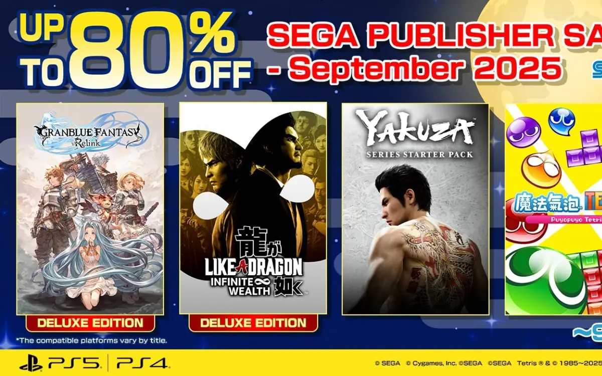 SEGA Publisher Sale September 2025 Ada Potongan Harga hingga 80%