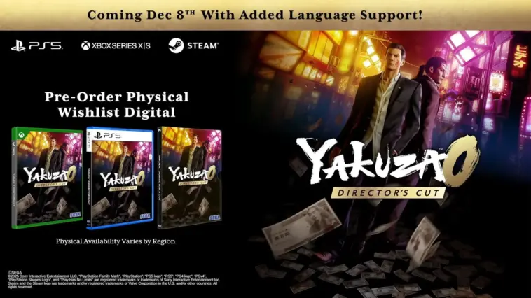 Yakuza 0 Director’s Cut Siap Tuju Pc, Playstation, Dan Xbox!