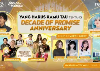 Rayakan satu dekade honor of kings, level infinite dan realme siapkan event meriah di gandaria city 2 Hok decade of promise