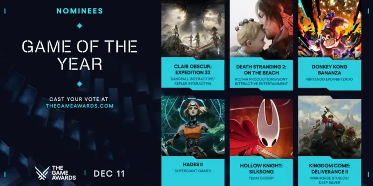 Daftar nominasi the game awards 2025 clair obscur expedition 33 mendominasi!
