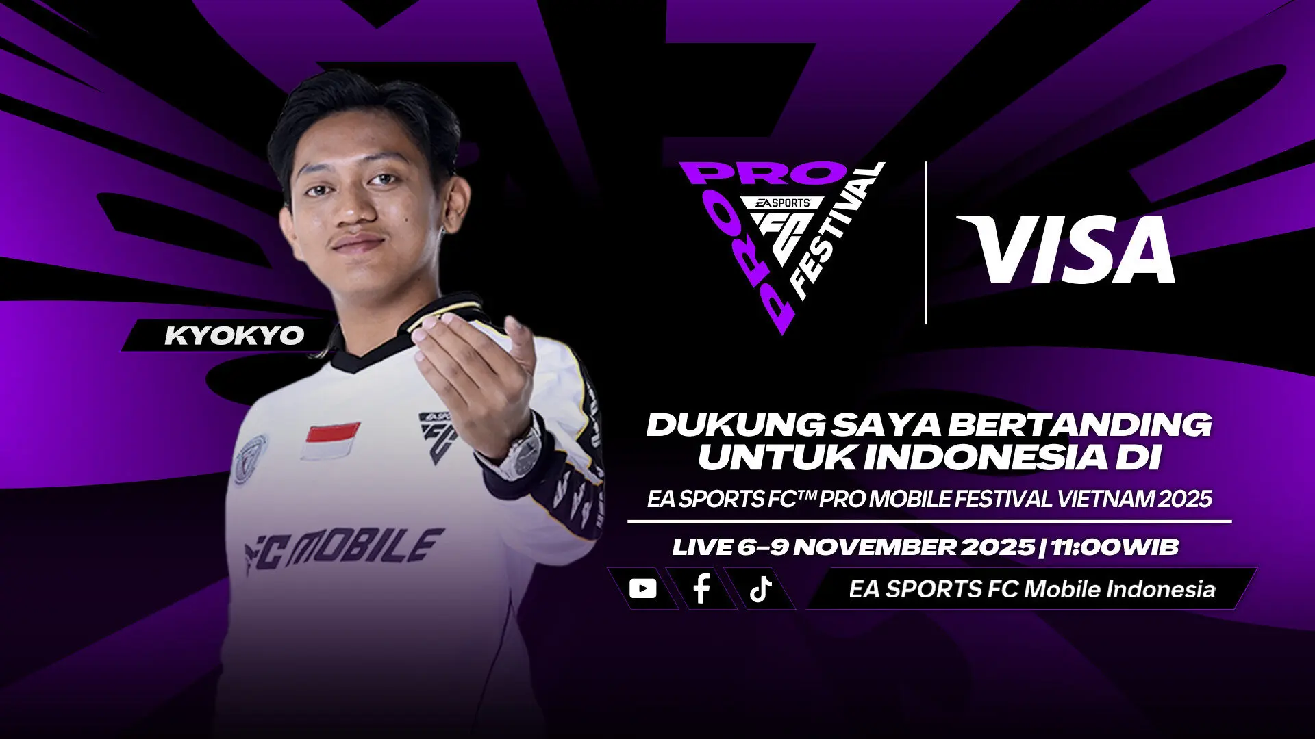 Wakili Indonesia! Cal-KyoKyo (Arafah) Melangkah ke FC Pro Festival 2025 Vietnam Sponsored by VISA