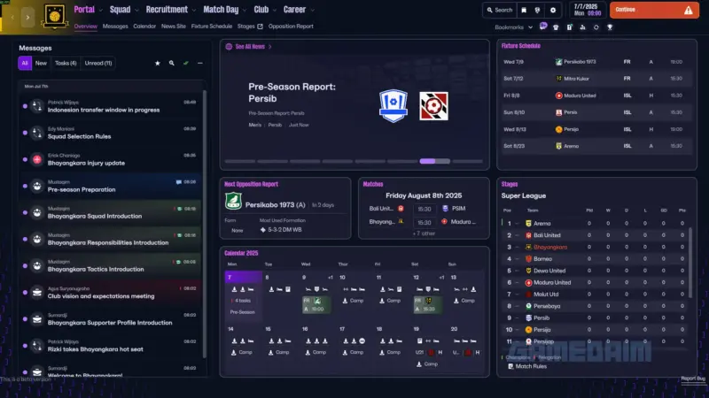 Team hub fm26 men s league 4