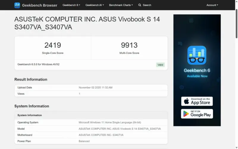 Review asus vivobook s14 (s3407va): rekomendasi laptop kerja generasi baru 8 Image