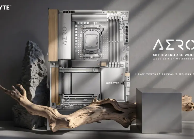 X870e aero x3d wood mendefinisikan ulang motherboard, saat tekstur alami menghadirkan elegansi abadi 1 Aero motherboard gigabyte x870e