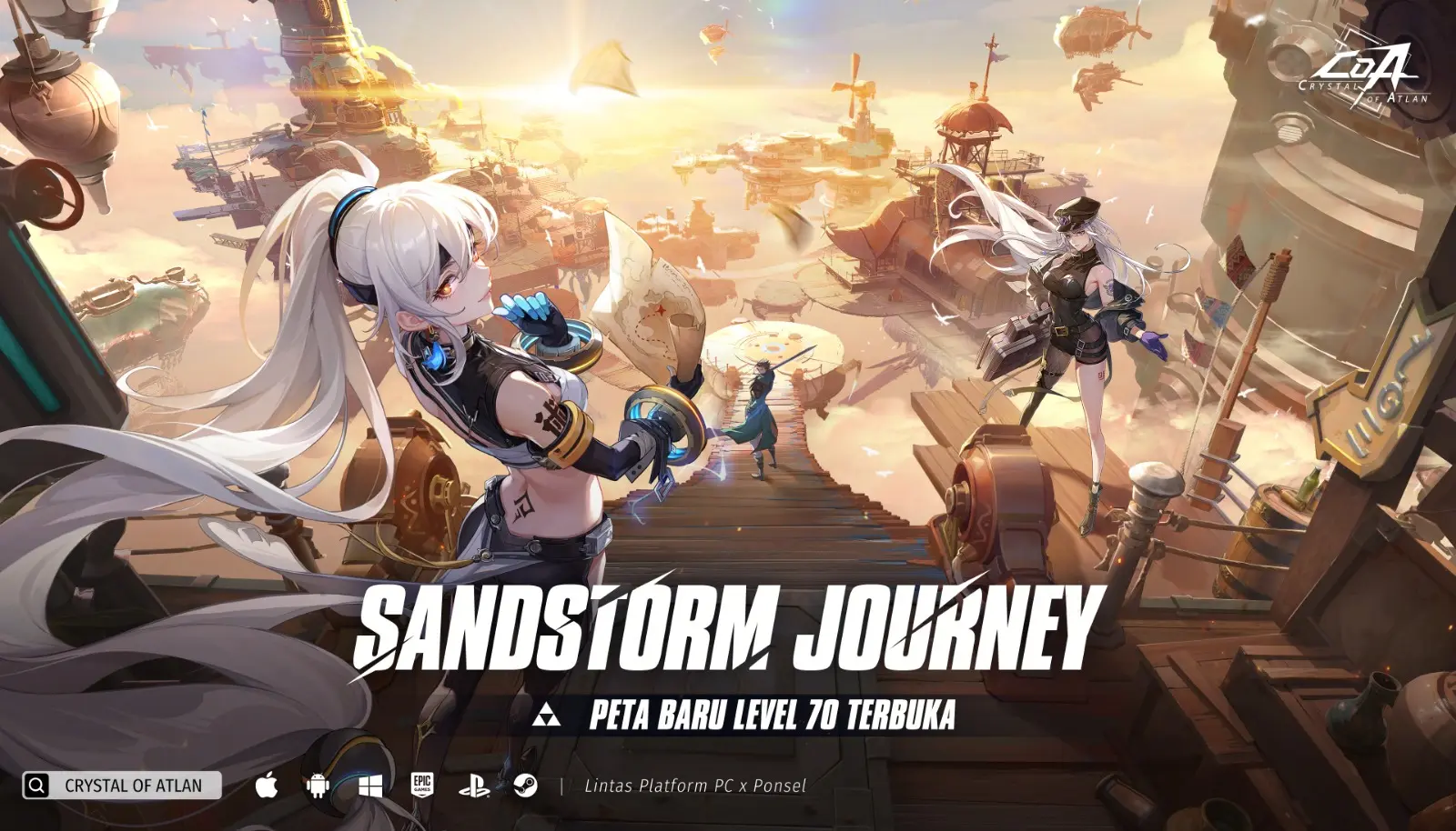 Update Level 70 “Sandstorm Journey” Hadirkan Area Baru, Dungeon Epik, dan Event TikTok di Crystal of Atlan 2 Update Level 70 “Sandstorm Journey” Hadirkan Area Baru, Dungeon Epik, dan Event TikTok di Crystal of Atlan