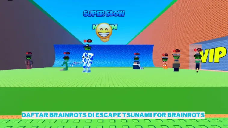 Daftar Brainrots Di Escape Tsunami For Brainrots