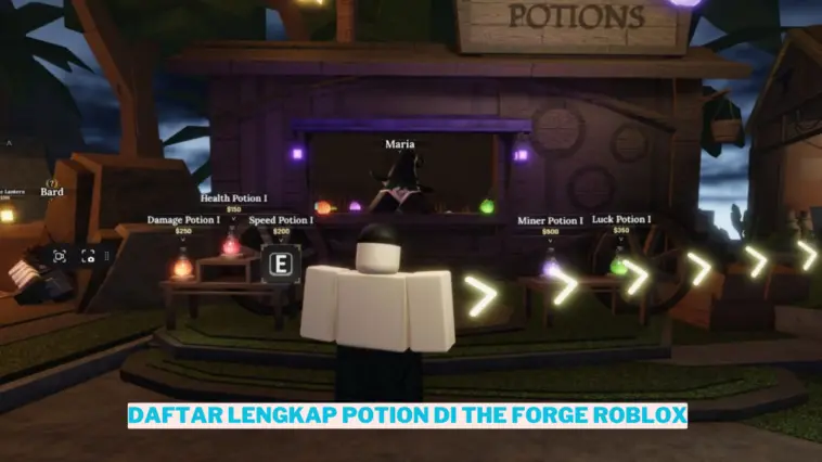 Daftar Lengkap Potion Di The Forge Roblox