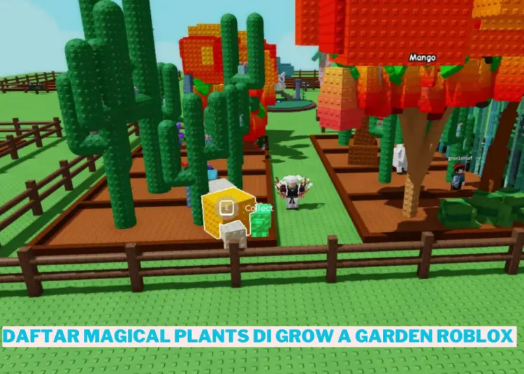 Daftar magical plants di grow a garden roblox