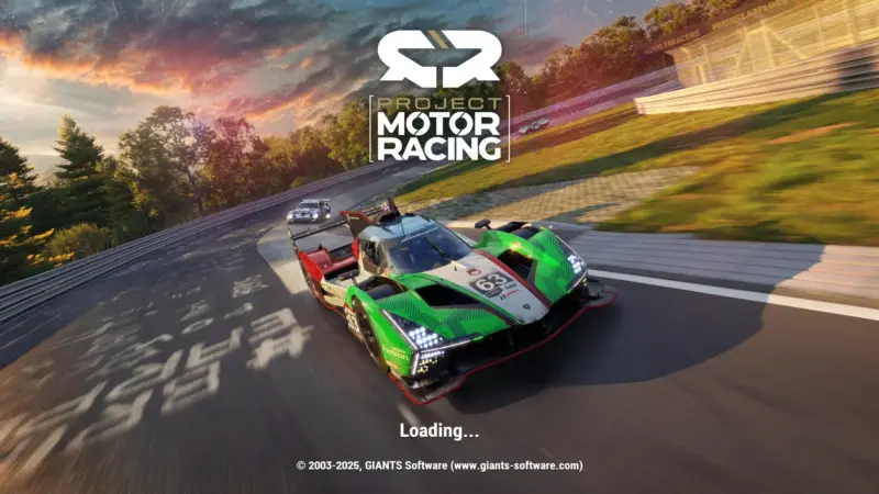 Loading Title Game Project Motor Racing