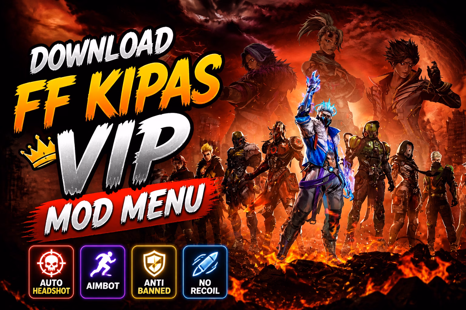 Ff Kipas Vip Mod Menu Terbaru 2026 Gamedaim