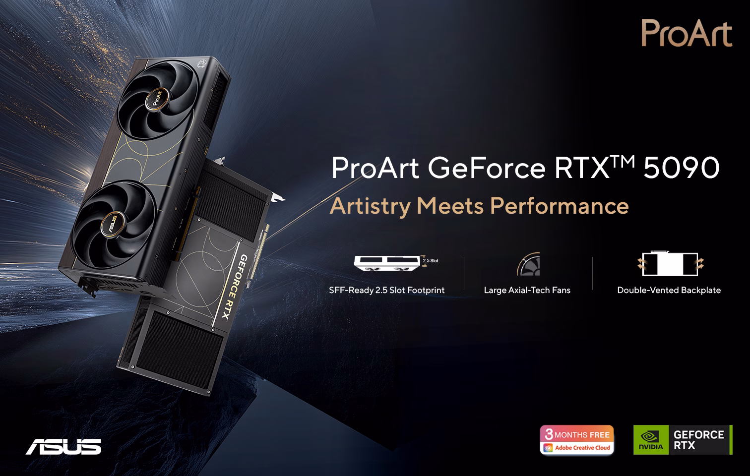ASUS ProArt RTX 5090 Resmi Hadir dengan Performa AI 3352 TOPS