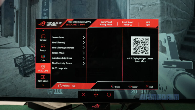 Monitor ASUS ROG Strix OLED XG32UCWG untuk gaming dengan kualitas gambar tinggi