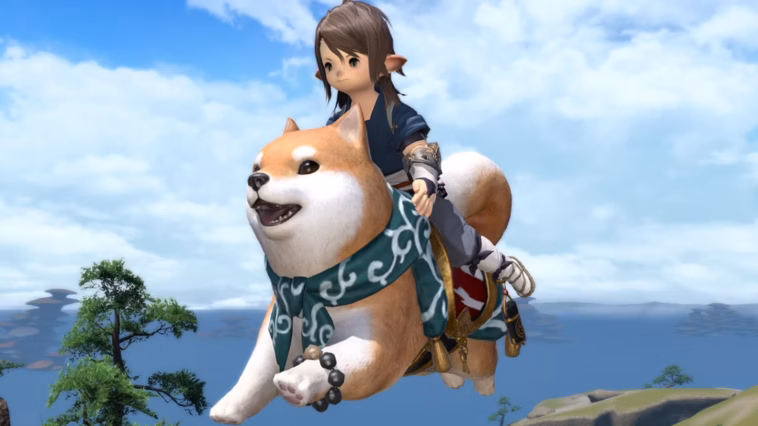 Gambar dari game Final Fantasy XIV yang menampilkan item gratis untuk pemain Jepang yang bayar pajak