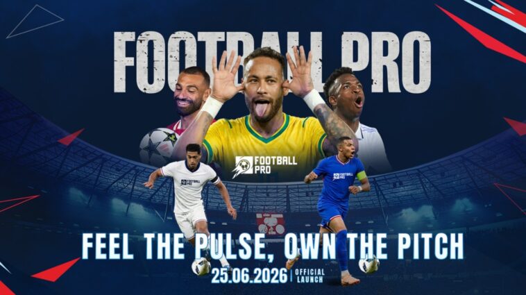 Gambar dari Football PRO, game sepak bola populer yang baru dirilis