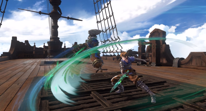 Cuplikan gameplay dari Granblue Fantasy Relink Endless Ragnarok menunjukkan pertarungan epik dan grafis yang menawan