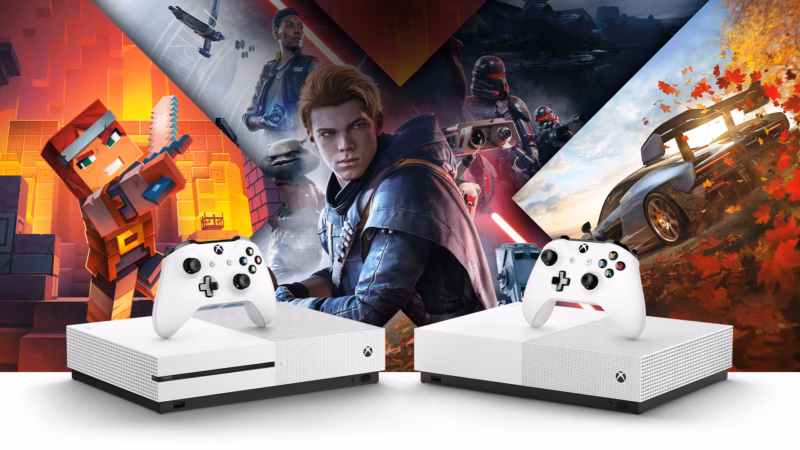 Ilustrasi konsol Xbox Series dengan indikator kerugian finansial