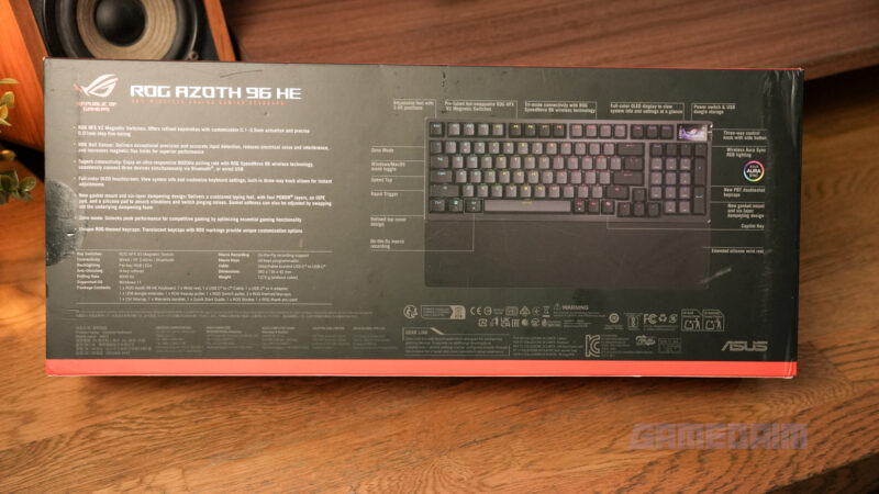 Review ASUS ROG Azoth 96 HE: Keyboard Premium yang Mudah Dikustomisasi 13 Gambar keyboard ASUS ROG Azoth 96 HE dari review Gamedaim