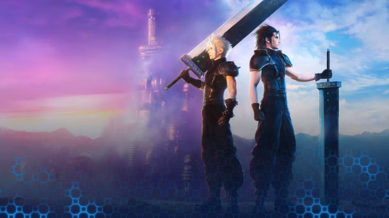 Logo Final Fantasy VII Ever Crisis dengan pengumuman penutupan layanan